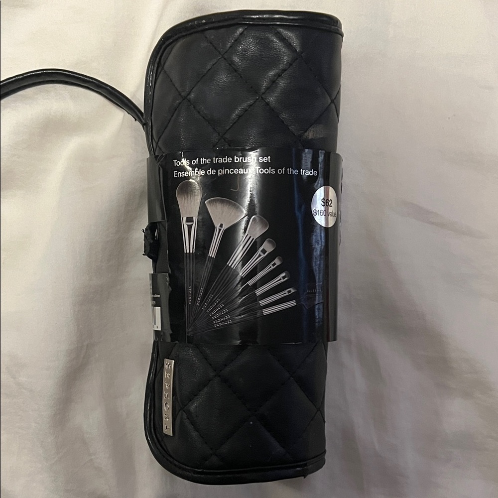 Sephora Black Quilted Makeup Brush Set